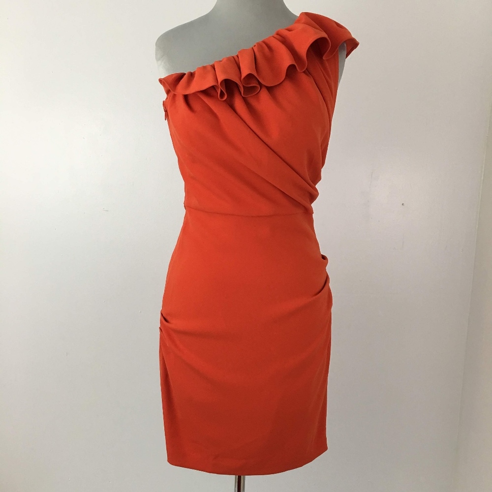 Badgley Mischka Mark and James One Shoulder Dress